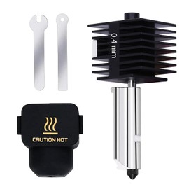 RugooSpink A1/A1 Mini Hotend Kit Hot End Assembly Print Head Extruder with Hardened Steel Heatsink Nozzle Heater Block Replacement Hotend Accessories for Bambu Lab 3D Printer