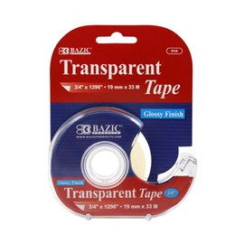 BAZIC 3/4" X 1296" Transparent Tape w/ Dispenser