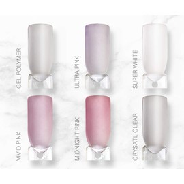 Crystal Clear Memoir Perfect Acrylic Nail Powder (polvo acrlico) Professional Beauty System, For All Kits (2 oz)