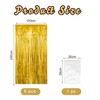 ZOCONE 6 Pack Gold Foil Curtain Tinsel Curtains 6.6ft x