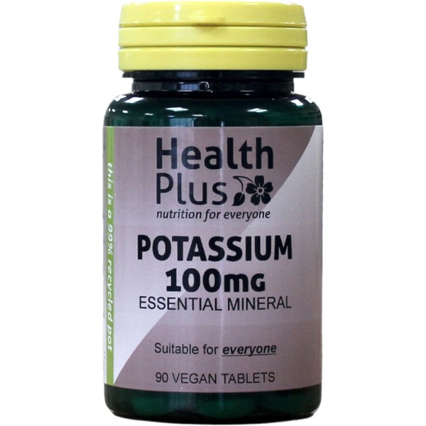 Health Plus Potassium 100mg : Mineral Supplement - 90 Tablets,