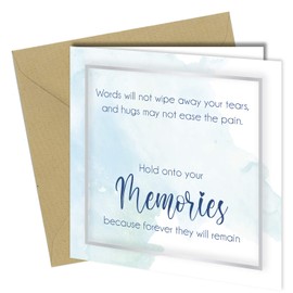 Sympathy Card Bereavement Condolence Sorry For Loss Mourning Memories Hugs #1487