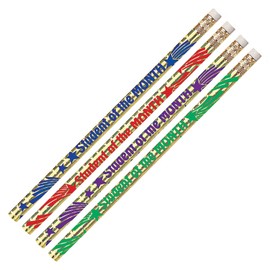 Musgrave MUS2284D-12 Pencil Company Student of the Month Motivational Pencils, #2 Lead, 12/Pack, 12 Packs