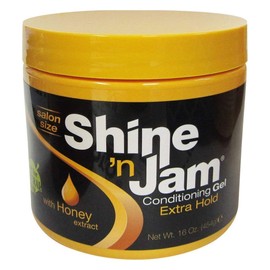 Shine N Jam Conditioning Gel Extra Hold 16 Ounce Jar (473ml) (6 Pack)