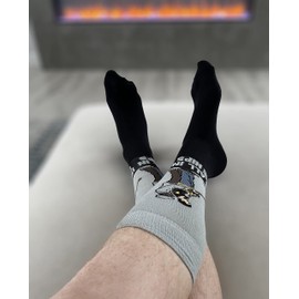 Balanced Co. Funny Golf Socks Golf Dress Socks Crazy Socks Casual Cotton Crew Socks (It's All in the Hips)