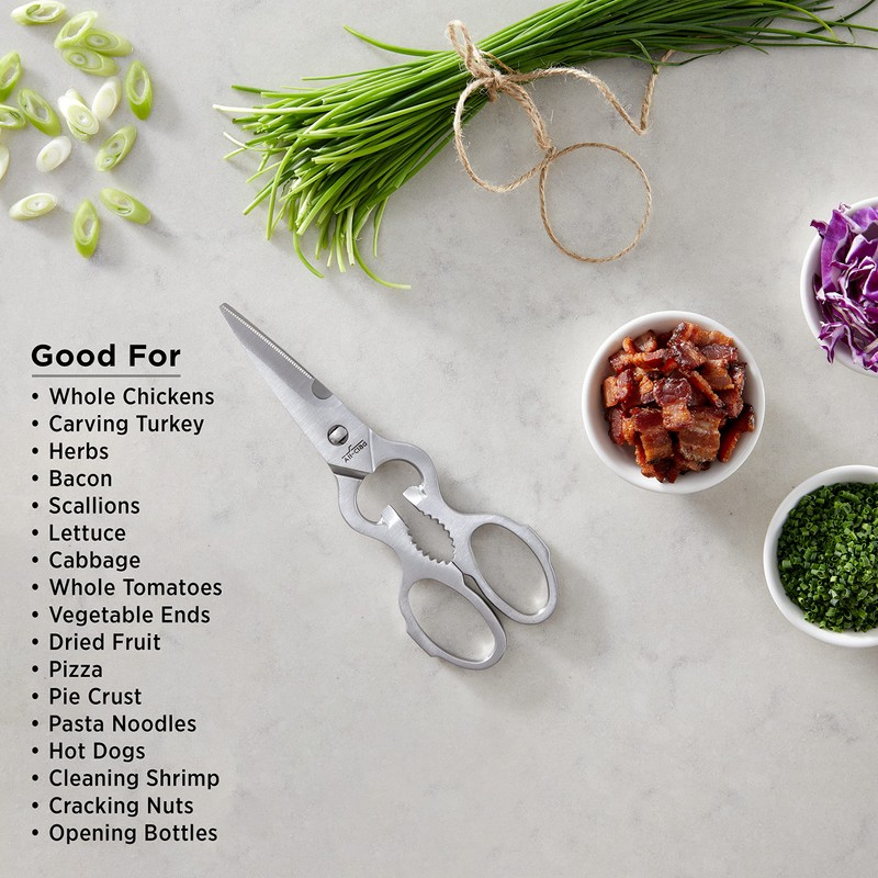 All-Clad Tools and Accessories Stainless Steel Kitchen Scissors 7.5 Inch
