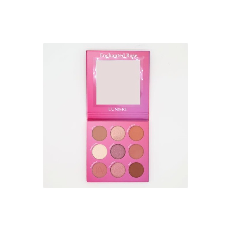 Lunari Paleta de Sombras para Ojos Enchanted Rose, Verstil, Multicolor