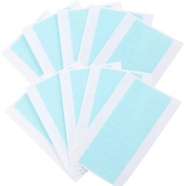 Hair Extension Tapes,240 Pcs Double Sided Hair Extension Double Waterproof Wig Tape,for Human Hair Weft Replacement Tapes for Hair Extensions(Blue 4 * 0.8cm 10 Slice)