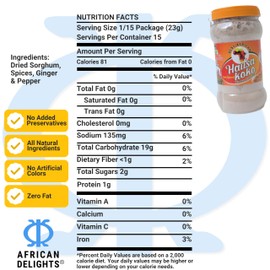 African Delights Hausa Koko - Millet Flour Gluten Free, Vegan - Healthy - Organic - Ideal Morning Breakfast