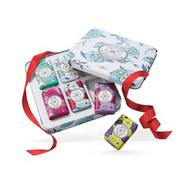 La Chatelaine Luxury Soap Collection | Oprahs Favorite Things | Shea Butter Bar Soaps, Made in France | Natural | Set of 6, 7 oz (Gardenia, Coconut Milk, Lemon Verbena, Cherry Almond, Shea, Wild Fig)