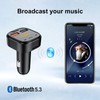 Bluetooth Adapter for Car，Bluetooth FM Transmitter for Car,MP3 Player QC3.0