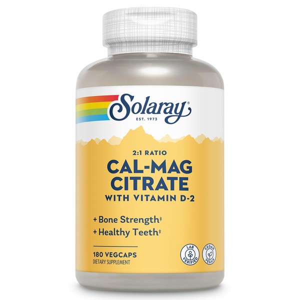 Solaray Calcium Magnesium Citrate 2:1 Ratio - Calcium Supplements for