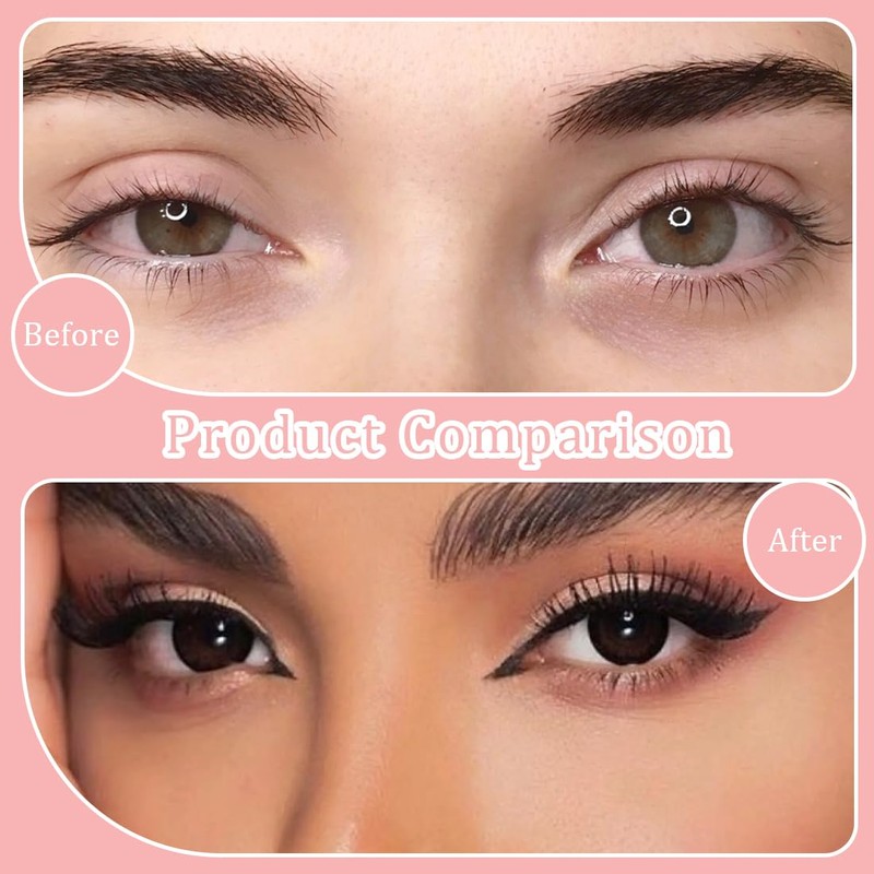 LQIOACU 1 Paar Magnetische wimpern, Wimpern magnetisch, Magnetic lashes, Kein