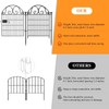 Getlay Tall Garden Animal Barrier Fence with Gate, 36 in(H)×18