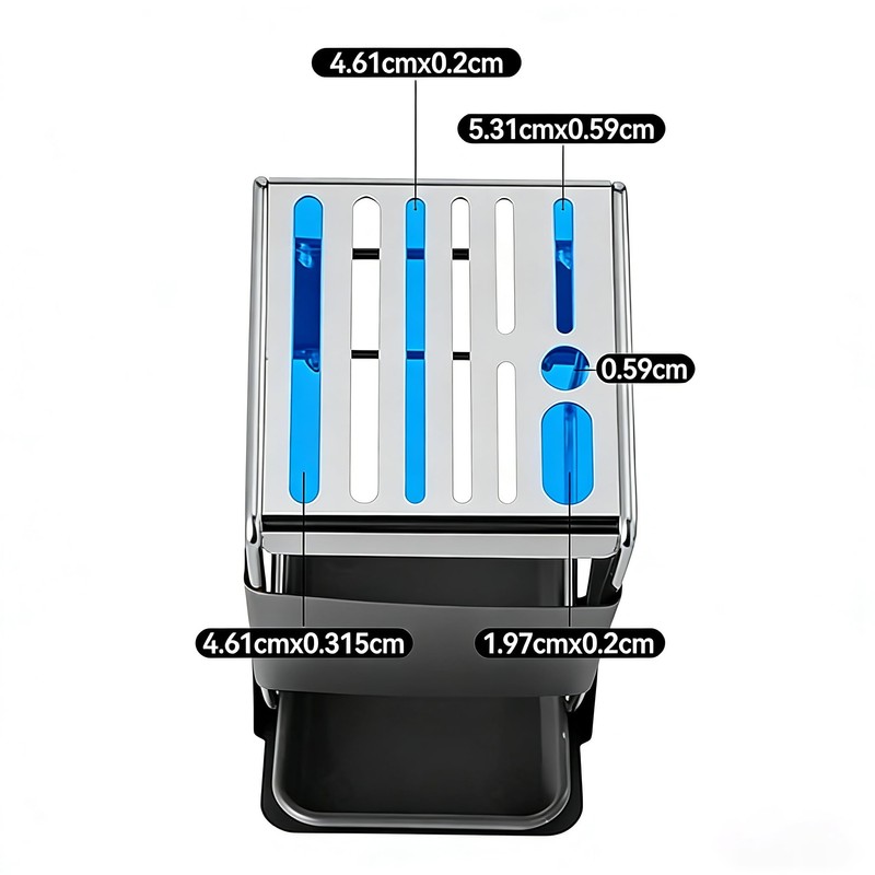 Universal knife rack - Stainless steel kitchen knife rack, suitable