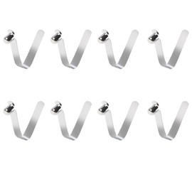 LLMSIX 8Pcs Push Button Spring Clip, 10x8mm Kayak Paddle Spring Clips Stainless Steel Single Tent Pole Clips Locking Tube Pole Clips for Kayak Paddle Camping Tent Pole