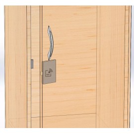 Armstrong Hidden RFID cabinet lock for concealed wooden drawer/cabinet