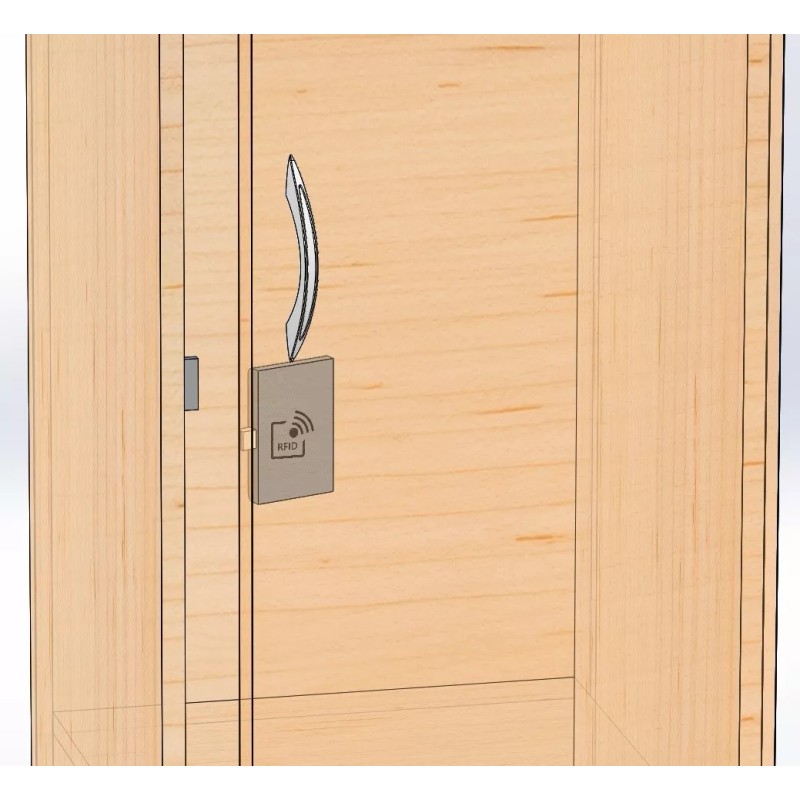 Armstrong Hidden RFID cabinet lock for concealed wooden drawer/cabinet