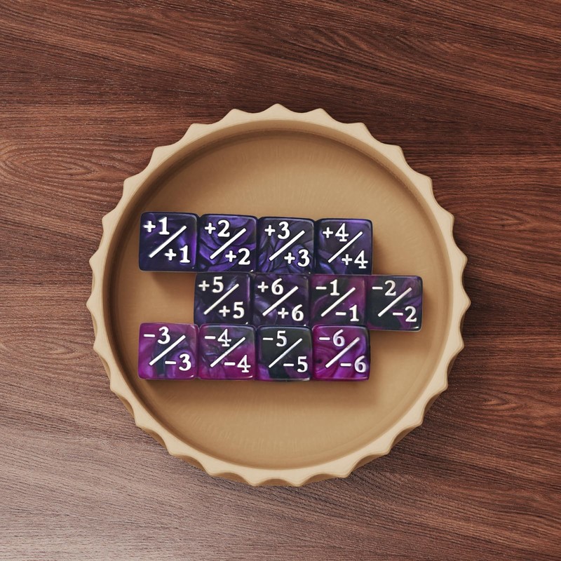 48 PCS MTG Dice Counters Set with Bulk Abilities Keywords