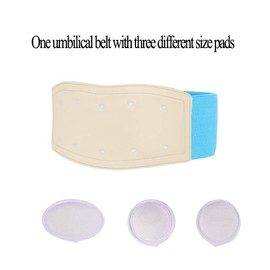 Paskyee Umbilical Hernia Belt Baby Belly Button Band Infant Belly Wrap Abdominal Binder Hernia Truss Support Adjustable Navel Belly Band Newborn Umbilical Cord Blue