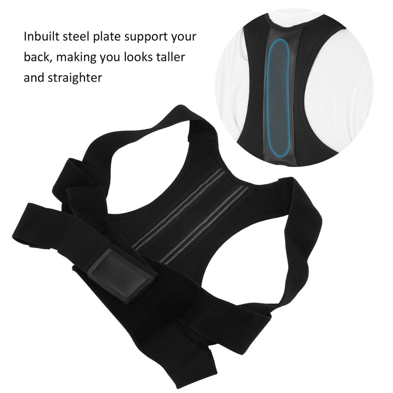 Back Support Sitting Posture Corrector Strap Brace Adjustable for Man