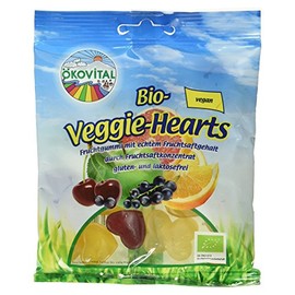 ökovital Organic Fruit Gum Veggie Hearts, 100 g
