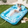 SLOOSH Misting System Inflatable Tanning Pool Lounger Float, 6 in