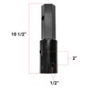 Heavy Duty Auger Adapter 2" Female Round to 2" Male