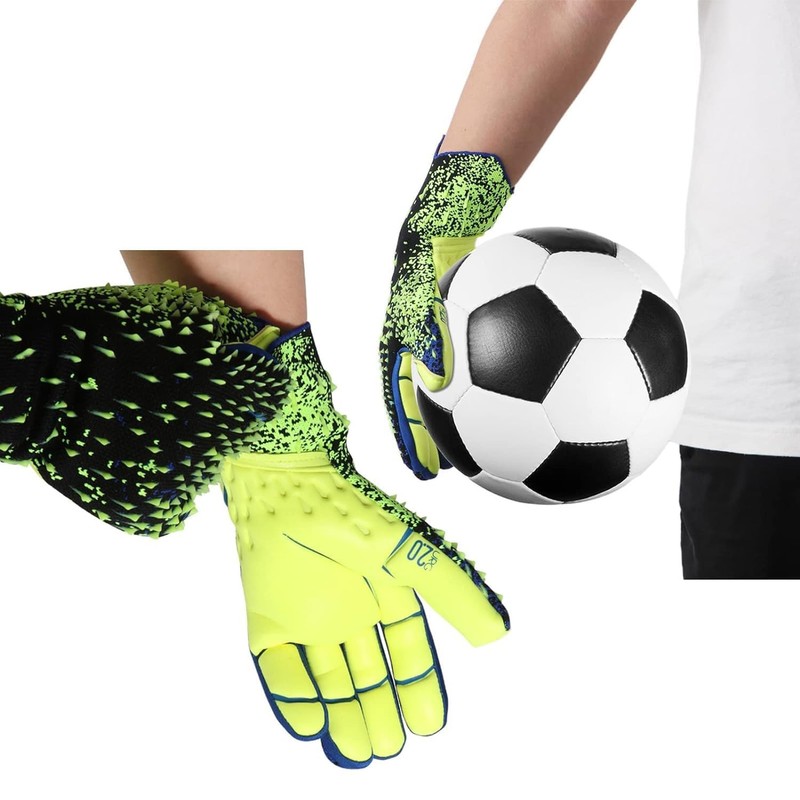 Aaivnmd Goalkeeper Gloves Children, Boys Training Gloves, Double Protection, Strong