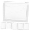 Vaguelly 6pcs Transparent Portable Makeup Bags Compact Travel Organizers Handheld