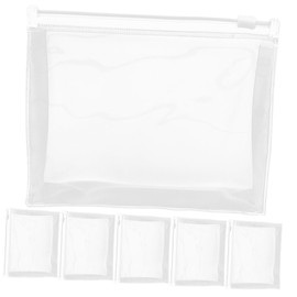 Vaguelly 6pcs Transparent Portable Makeup Bags Compact Travel Organizers Handheld Cosmetic Pouches Multi Function Toiletry Storage for Women