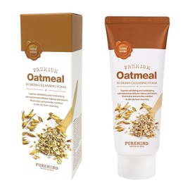 (Set of 2) Facial Deep Cleansing Foam, Foam Cleanser Korean, Rich Soft Bubbles, Feeling Refreshed and Smooth after Washing Your Face (Oatmeal)