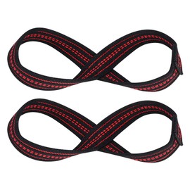 Keenso Weight Lifting Straps Weight Lifting Sleeves Weight Lifting Wrist Guard, Weight Lifting Figure 8 Strap Sports Bras (M)