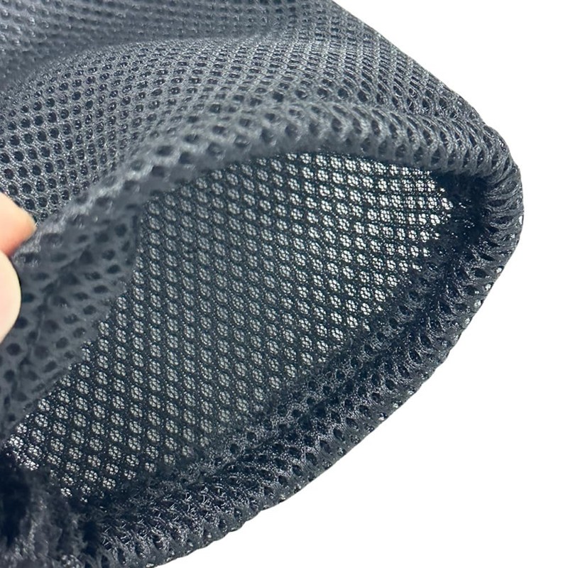6Pcs 10x15cm/4x6 Inch Black Nylon Mesh Drawstring Bag Pouch String