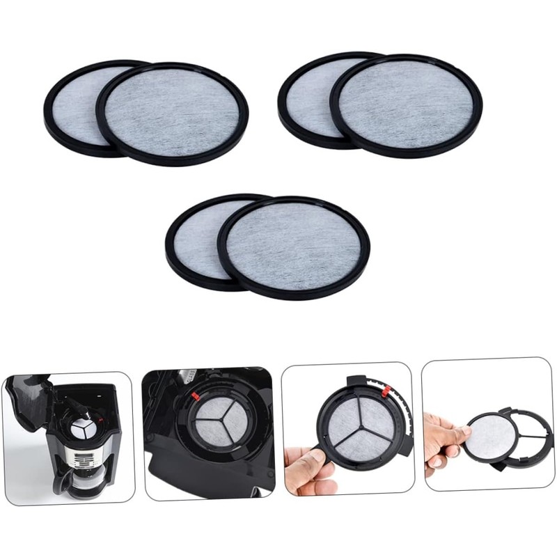 Filtro de Agua para Cafetera 6 Piezas Carbón Activado