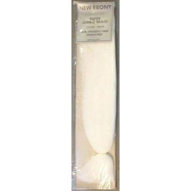 6 Pack New Super Jumbo Braid Extensions White Color (6)