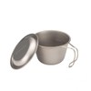 Deep Titanium Backpackers Pot with Lid