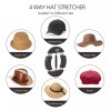 HAIBEIR Wood 4 Way Hat Stretcher Adjustable Turnbuckle & Heavy-Duty