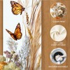 Elegant Floral & Butterfly Table Runner and Placemats Set –