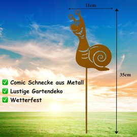 KRONLY Garden Stake Cute Bee for Hanging Rust Stake Metal Weatherproof Garden Decoration Outdoor