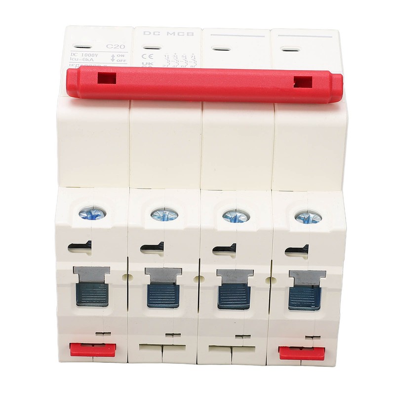 4P Miniature Circuit Breaker DIN Rail Mounting Overload Protection Switch