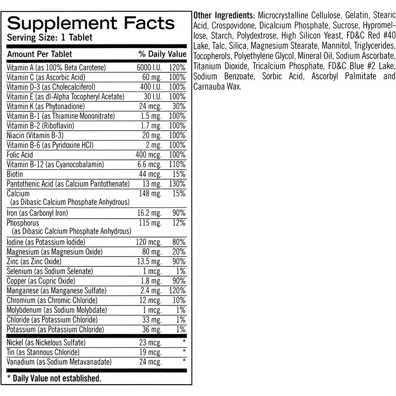 Geritol Complete Tablets 100 Tablets (Pack of 5)