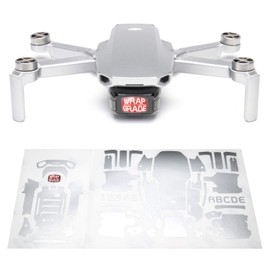 WRAPGRADE for DJI Mini 2 Skin Sticker (Air Force Silver)