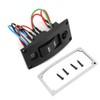 ON off ON Deluxe LED Rocker Bilge Pump Switch Panel