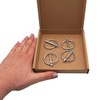 SKIR'CO (Pack of 4) Folding Cotter Pins Galvanised Steel 4.5