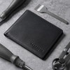 Lawrence London ® Mens Bi-Fold Wallet, Genuine Leather, RFID Blocking