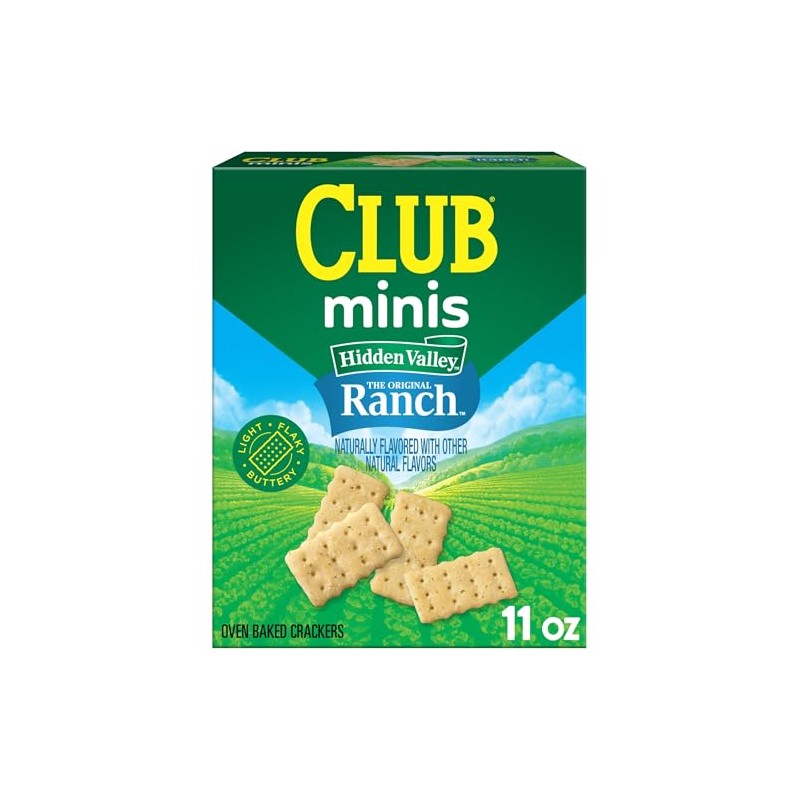 Club Minis Crackers, Lunch Snacks, Snack Crackers, Hidden Valley Ranch,