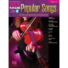 Popular Songs Violin Play-Along Book and Audio NEW 000842153