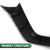 GRAND ORANGE Front Upper Bumper Grille Outer Molding Trim Compatible