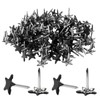 Piutouyar 150 Pcs Star Push Pins, Black Upholstery Tacks Star